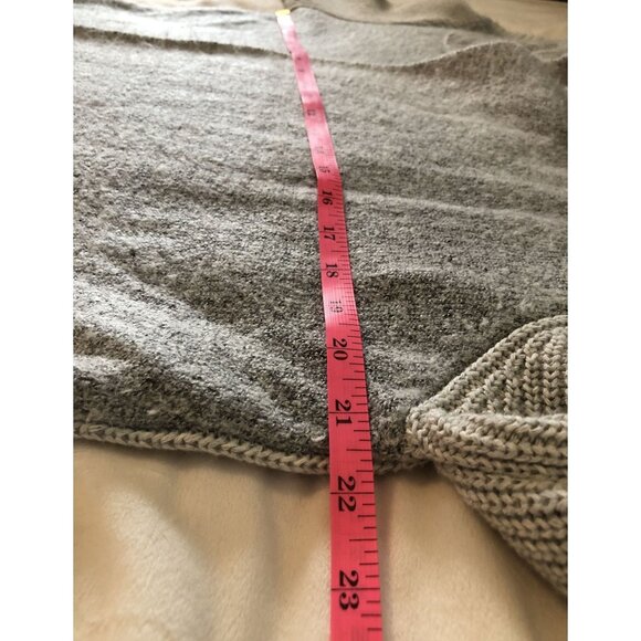 Umgee Cardigan Sweater Women's XL Gray Open Front Pockets Oversized Minimalist - Picture 7 of 8